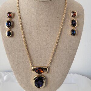 Elegant Inspired Statement 3-Piece Jewelry Necklace, Bracelet & Earring Set